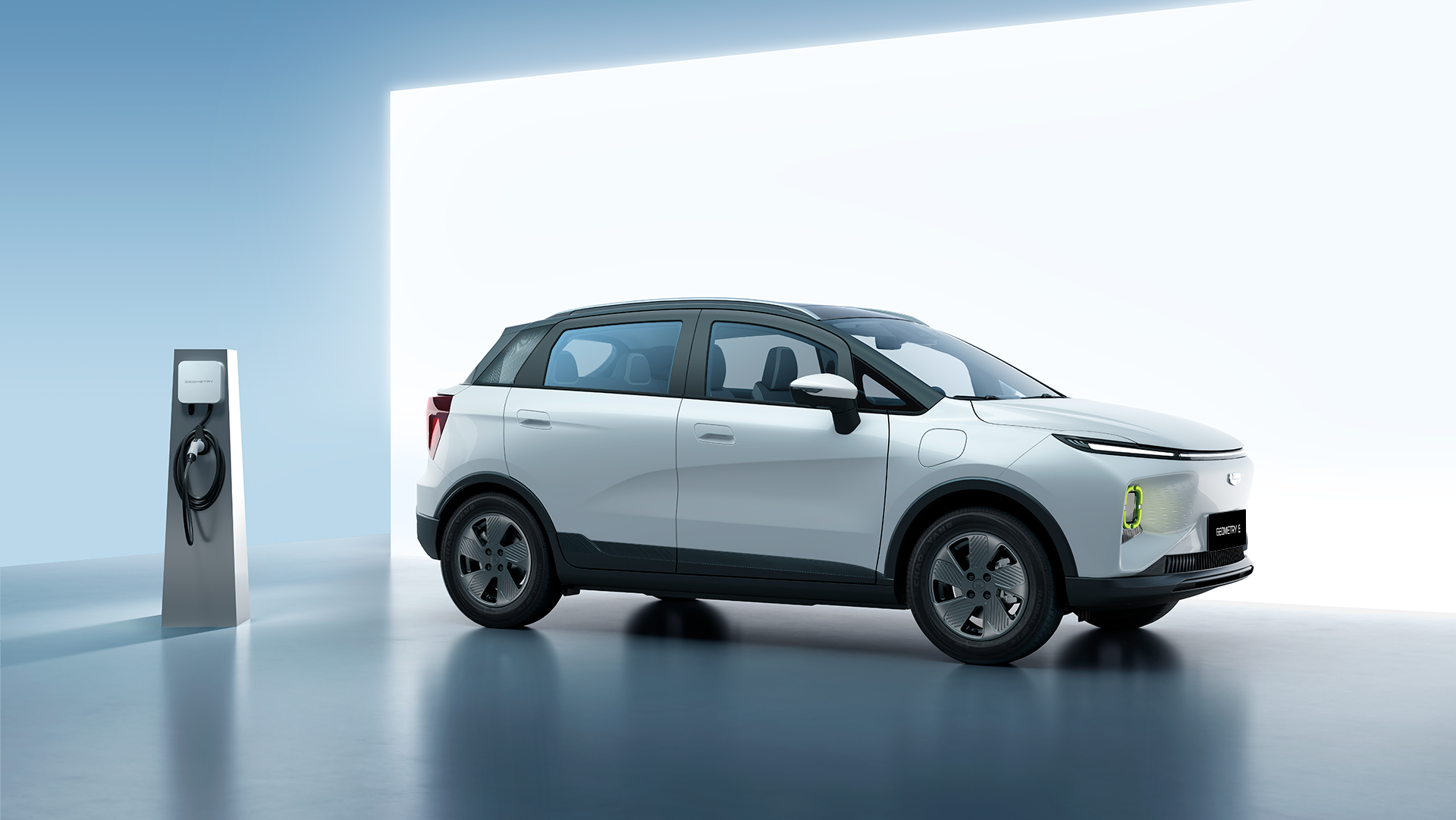 Professional electric vehicle with charging station